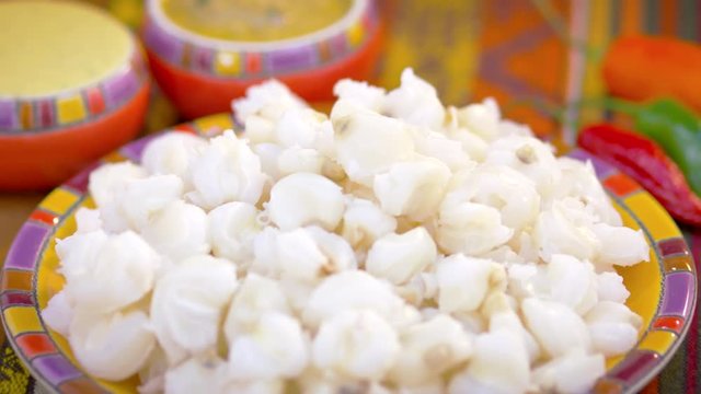 White corn from South America