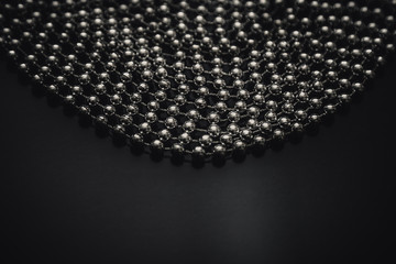 Silver Christmas tree chain decoration.