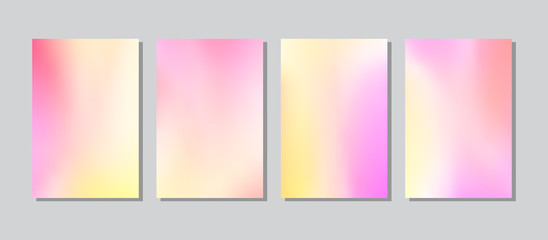 Fototapeta premium Screen gradient set with modern abstract backgrounds.