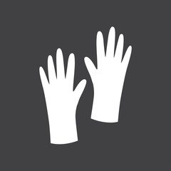 Fototapeta premium Gloves icon vector