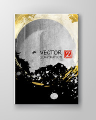 Vector Black White and Gold Design Templates