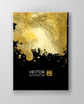 Vector Black and Gold Design Templates