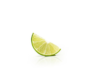 Lemon Fruit with slices isolated on white background