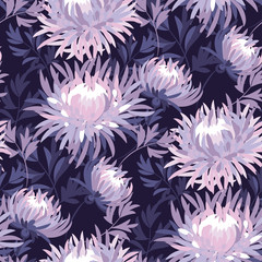 Floral seamless color pattern