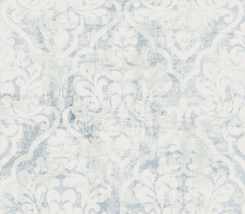 Vintage ornamented pattern Vector. Old style Victorian flourish texture. Grunge decorative design. Light colors