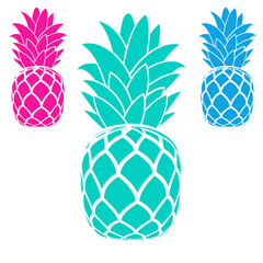 pineapples fruit logo