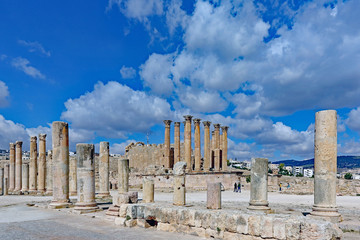 Kathedrale und Tempel in Jerash