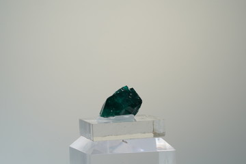 Dioptas, Dunkelgrün, Kristall, Gruppe, Namibia, Edelstein