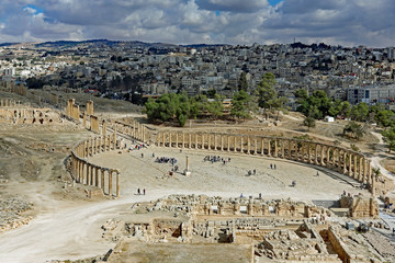 Ovales Forum in Jerash