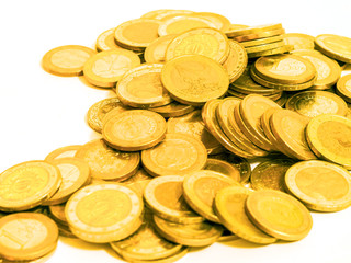 Pile of euro cents