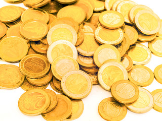 Pile of euro cents