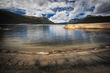 Gjevilvatnet lake shores, Trollheimen mountains, Norway.