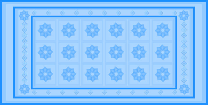 Beautiful blue square pattern.Beautiful blue background