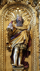 Fototapeta premium Saint Henry altar in the church of St. Leodegar in Lucerne, Switzerland