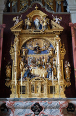 Fototapeta na wymiar Assumption of the Virgin Mary Altar in the church of St. Leodegar in Lucerne, Switzerland