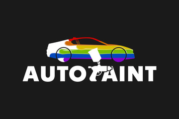 Auto Paint Logo Template Design Vector