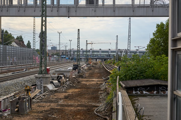Baustelle rund um den Bahnhof Ostkreuz