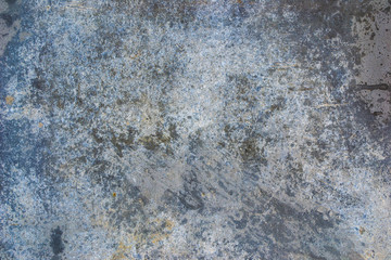 Texture of gray metal with stains