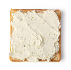 toast bread with cream cheese
