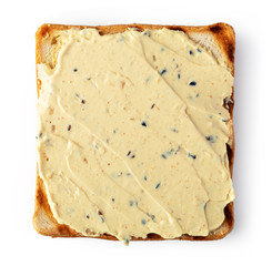 toast bread with cream cheese