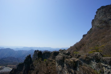 Obraz premium 妙義山 青空 自然 登山