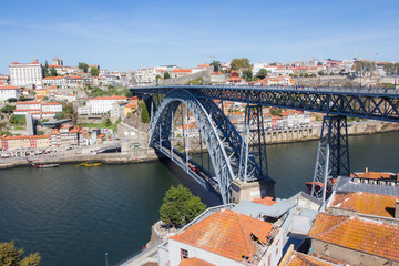 Tradirional boat Barcos rabelos in the old town on the Douro River in Ribeira in the city centre of Porto in Porugal, Europe.