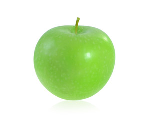Green apple isolated on white background