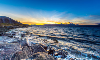 Coast of the Norwegian Sea.Tromso