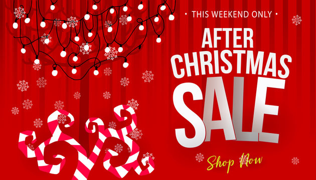 After christmas sale banner
