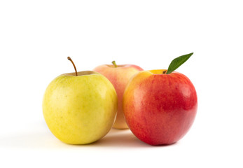 apples isolated on white background