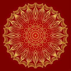 Modern Decorative floral color mandala. Super vector round Shapes. Vector illustration.