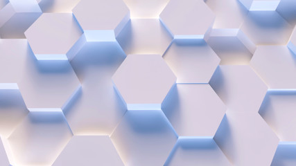 technology hexagon pattern background