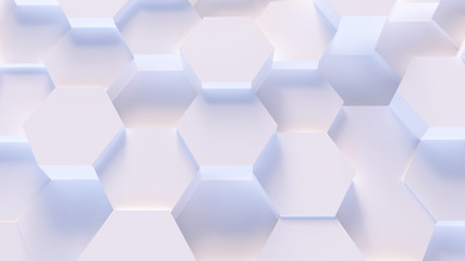 technology hexagon pattern background