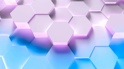 technology hexagon pattern background