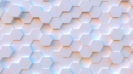 technology hexagon pattern background