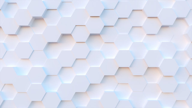 technology hexagon pattern background