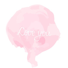 watercolor valentines day card