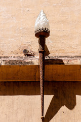 lantern in amber fort in jaipur india