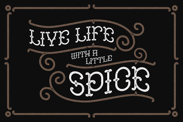 Classic poster with lettering quote composition 