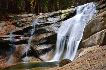 Fototapeta premium Mumlava Waterfall, Harrachov, Karkonosze