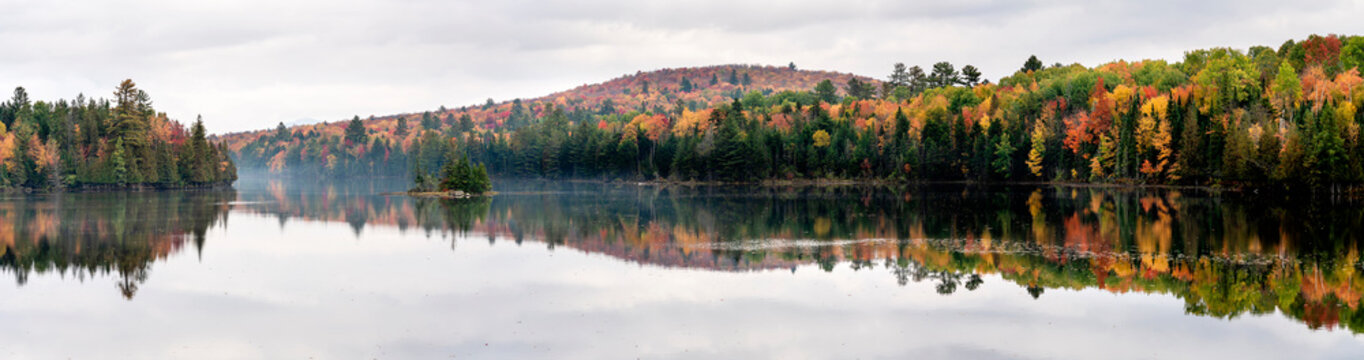 Autumn Lakeside, New York State