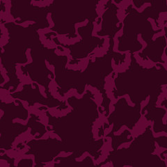 Urban UFO camouflage of various shades of red and dark pink colors