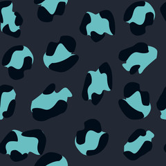 Seamless leopard pattern. Vector illustration. Wild texture for Design, Website, Background, Banner. Jaguar Print Template. Leopards Dots Nature Wallpaper