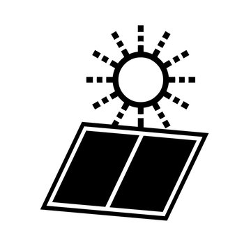Solar panel symbol icon