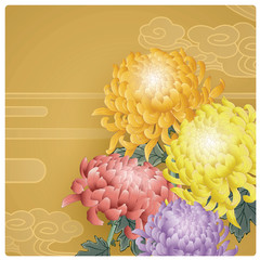 Chinese flower background © Chan
