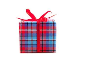 Wrapped gift with a bow on top