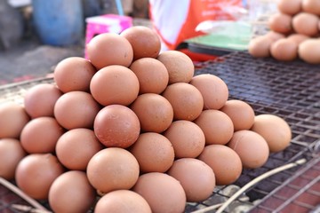 grilled egg at street food