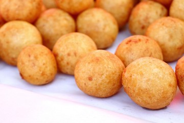 fried sweet potato at street food