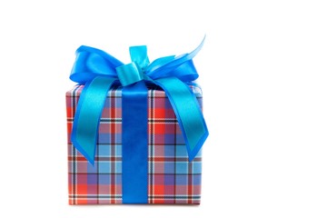 Wrapped gift with a bow on top