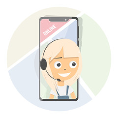 Online consultant. Advises client for website. Customer support service.  
